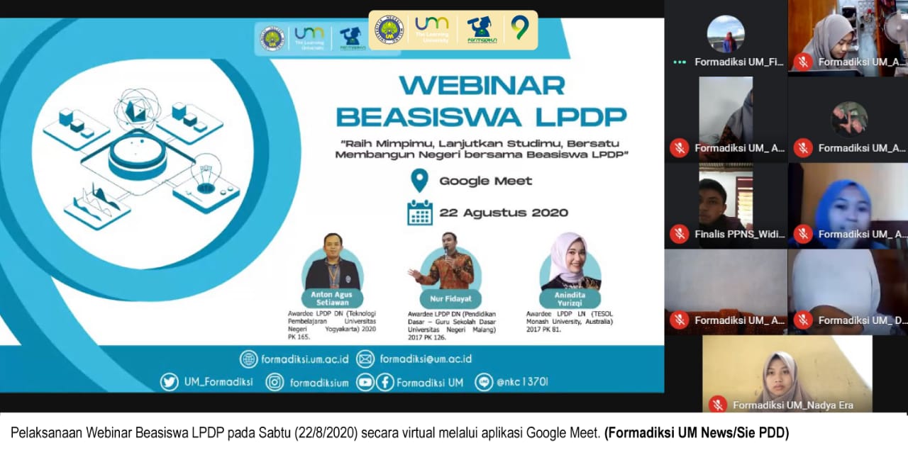 Webinar Beasiswa LPDP: Ajang Menginspirasi tuk Lanjutkan Studi