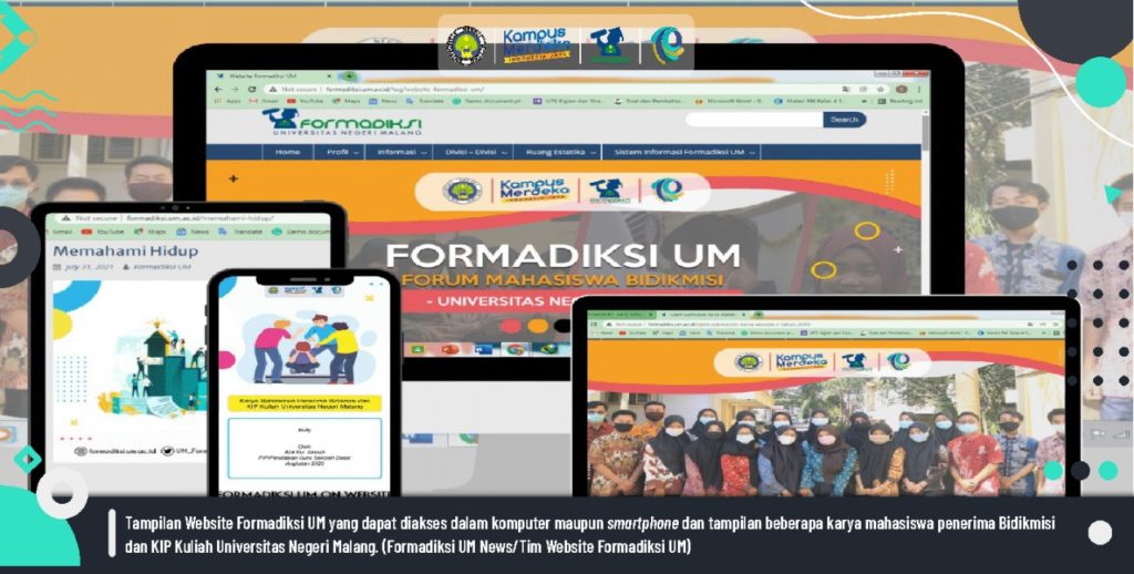Formadiksi UM on Website Tahun 2021: Media Informasi dan wadah Berkarya.